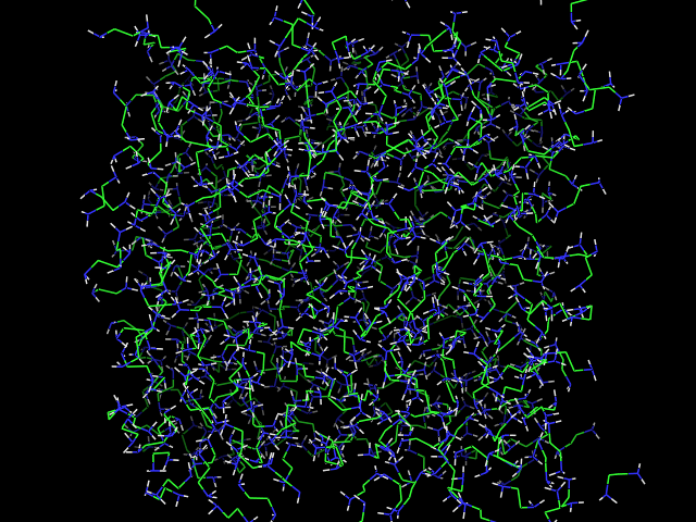 512 ethane-1,2-diamine.<br>Rectangular box; 512 molecules.<br><br>Click to toggle size.