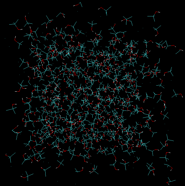 512  2-methyl-2-propanol.<br>Rectangular box; 512 molecules.<br><br>Click to toggle size.