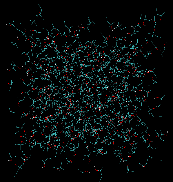 512 2-methyl-2-butanol.<br>Rectangular box; 512 molecules.<br><br>Click to toggle size.